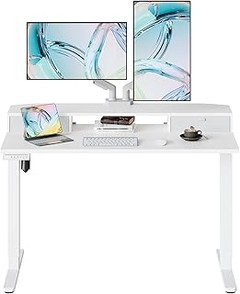 Ajusta tu escritorio elevable para disfrutar de dos monitores sin problemas
