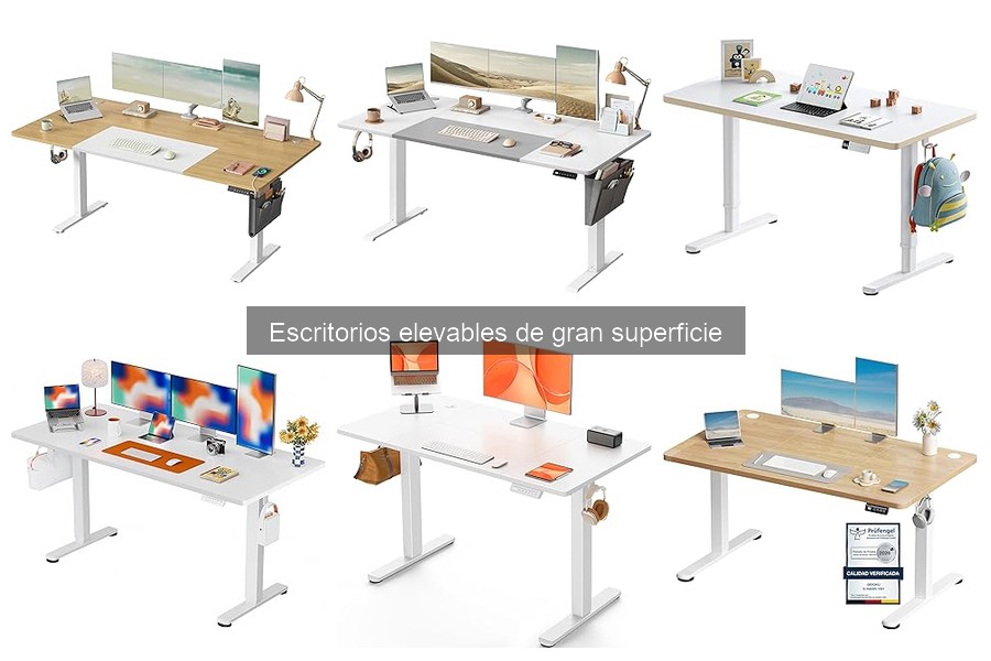 Accesorios esenciales para tu escritorio elevable de gran superficie