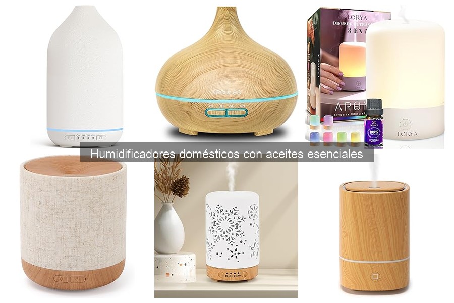Aceites esenciales ideales para humidificadores domésticos