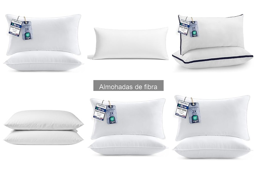 Almohadas de fibra ideales para dormir de lado