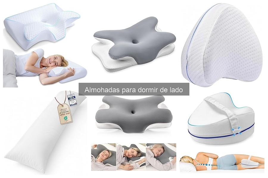 Almohadas para dormir de lado con soporte para el cuello