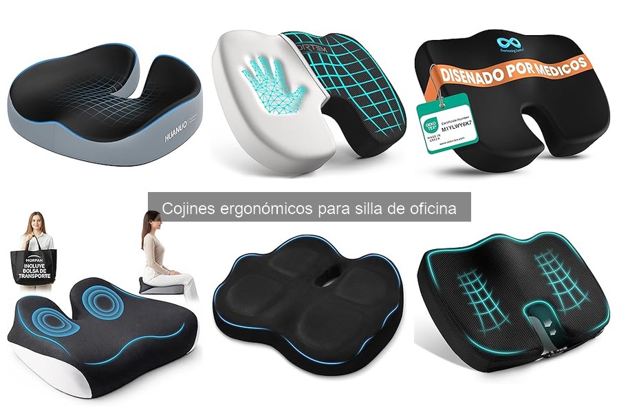 Alternativas a cojines ergonómicos para silla de oficina