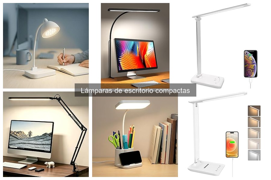 Alternativas a lámparas de escritorio compactas para tu hogar