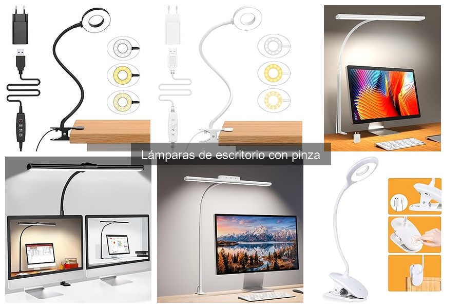 Alternativas a Lámparas de Escritorio con Pinza