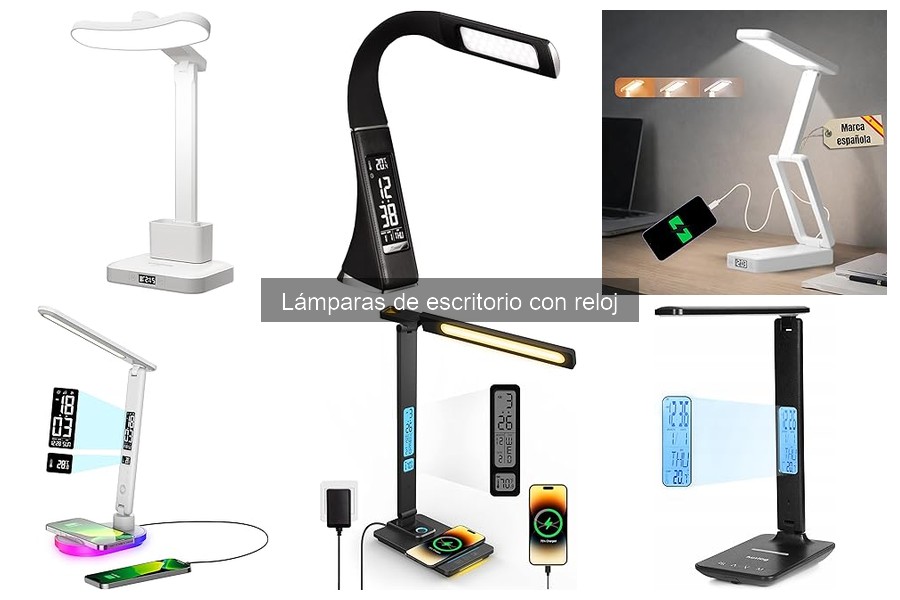 Alternativas a lámparas de escritorio con reloj: opciones ideales