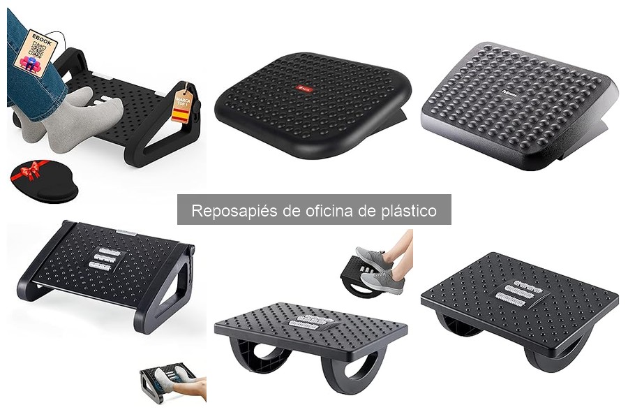 Alternativas a reposapiés de plástico para oficina
