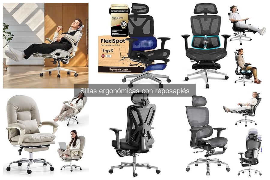 Alternativas a Sillas Ergonómicas con Reposapiés para Oficina