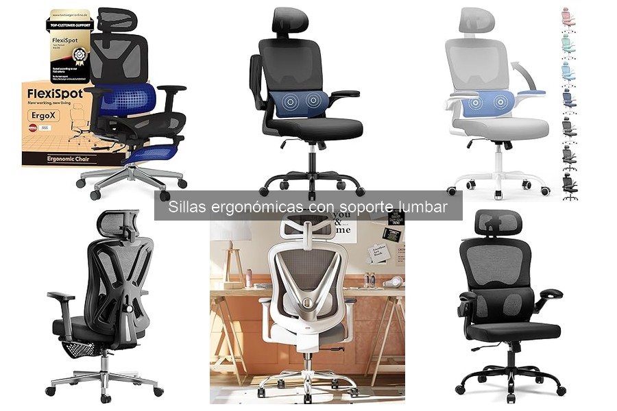 Alternativas a sillas ergonómicas con soporte lumbar
