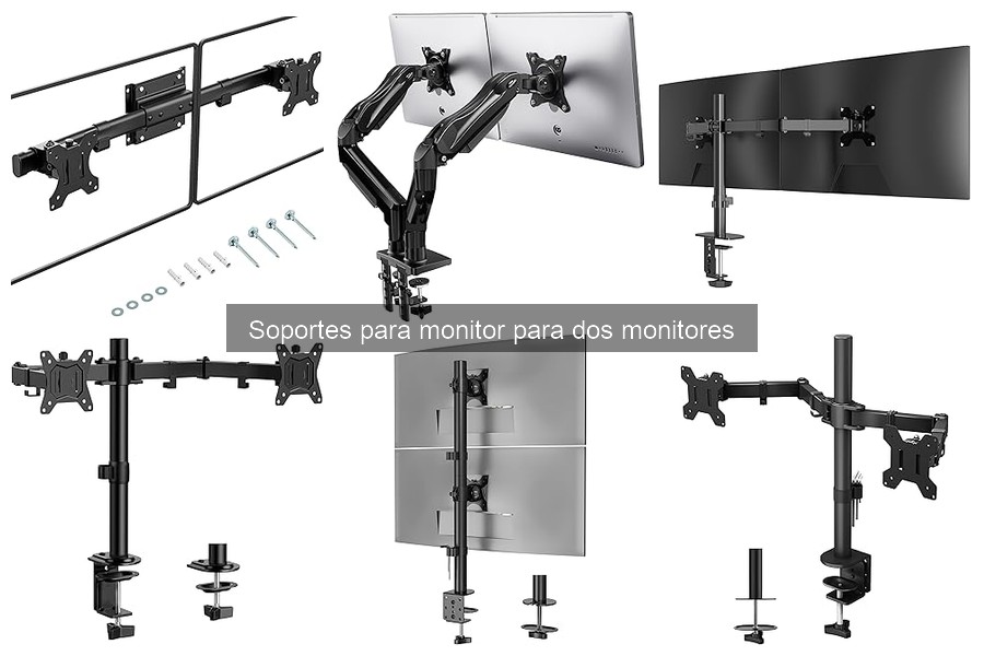 Alternativas a soportes de monitor para dos pantallas