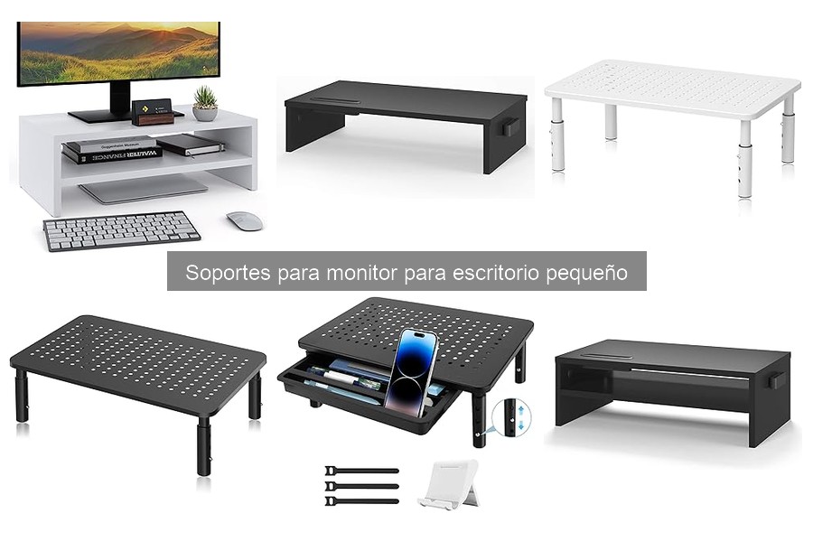 Alternativas a soportes de monitor para escritorios pequeños