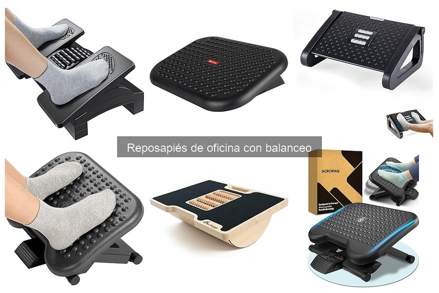 Alternativas al reposapiés de oficina con balanceo