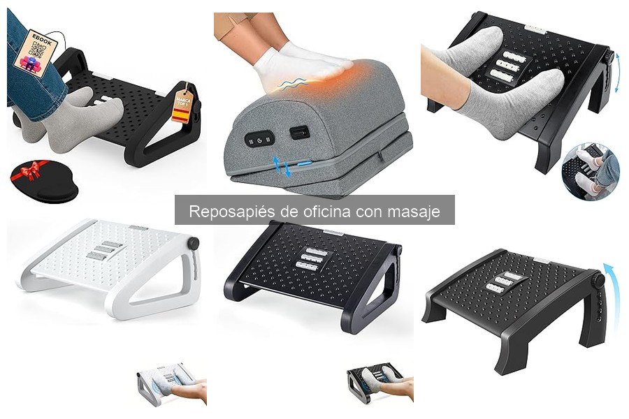 Alternativas al reposapiés de oficina con masaje