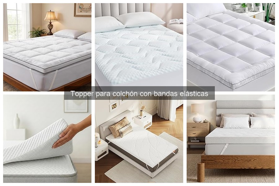 Alternativas al topper para colchón con bandas elásticas