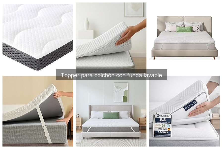 Alternativas al topper para colchón con funda lavable