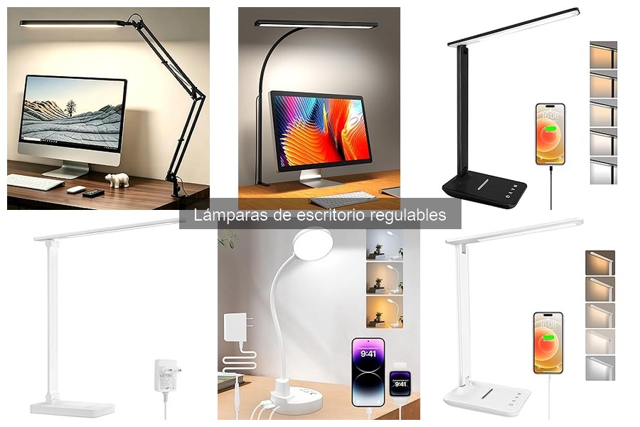 Alternativas compactas a lámparas de escritorio regulables