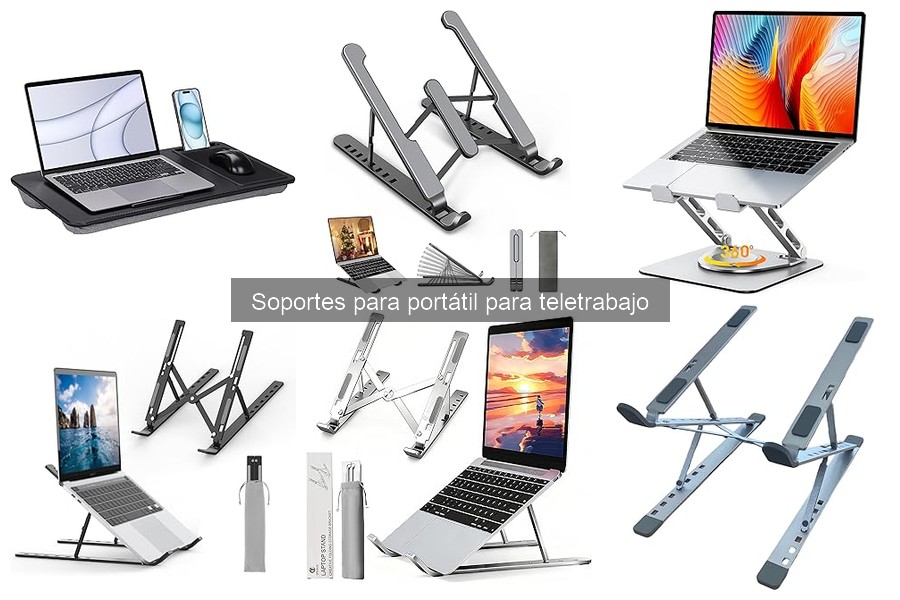 Alternativas ineficaces a los soportes para portátil