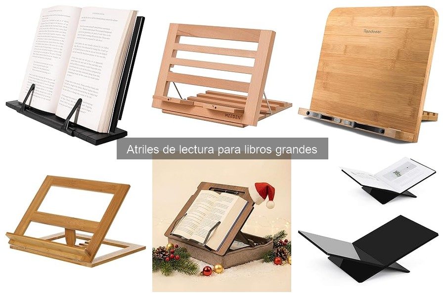 Atriles de lectura para libros grandes con características únicas