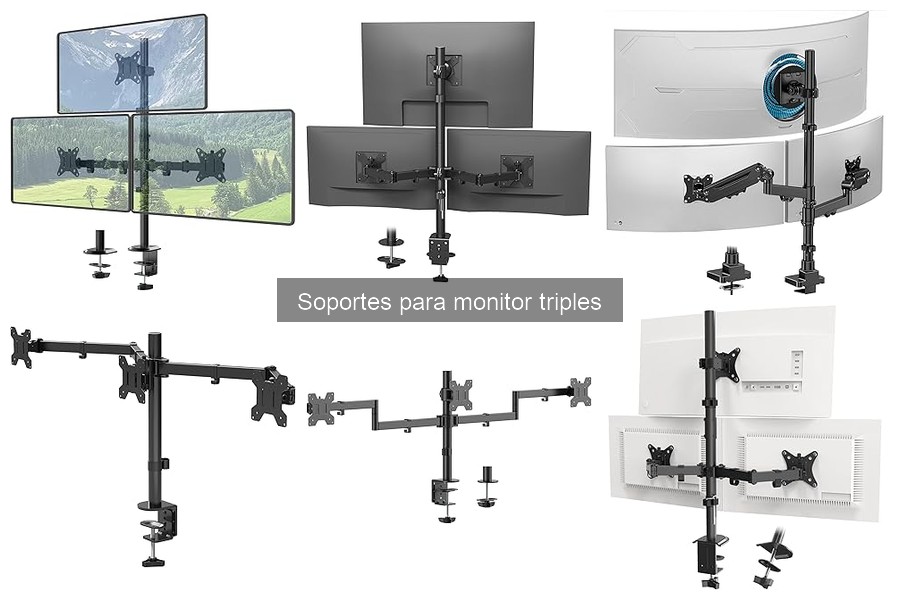 Beneficios de Usar Soportes para Monitores Triples en el Trabajo