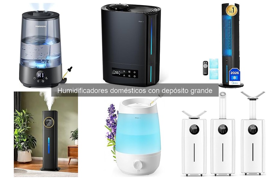 Características a considerar en humidificadores de gran depósito