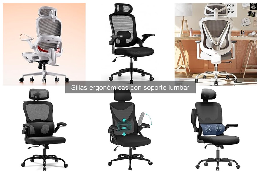 Características y beneficios de sillas ergonómicas con soporte lumbar