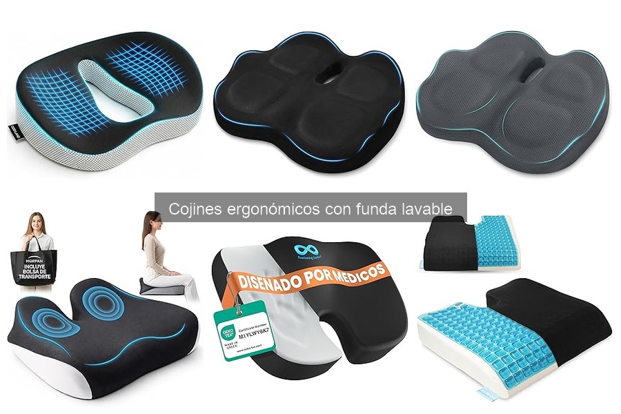 Cojines Ergonómicos con Funda Lavable: Confort y Ergonomía
