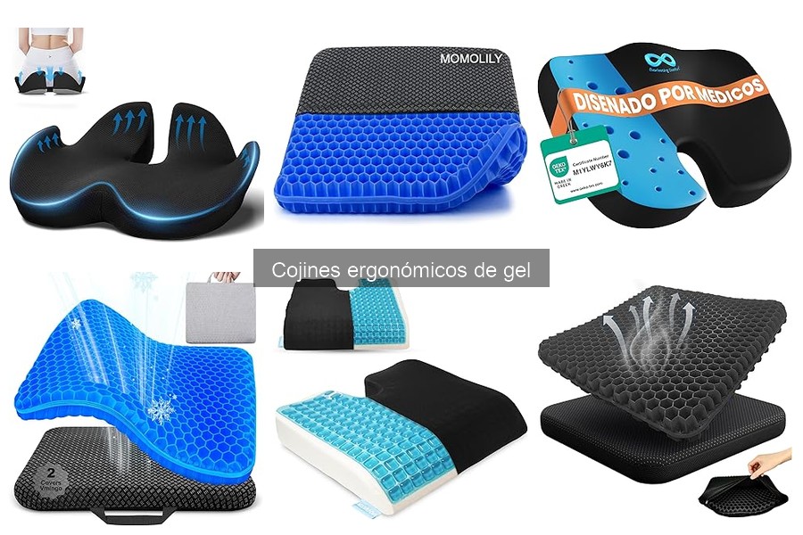 Cojines ergonómicos de gel perfectos para viajeros frecuentes