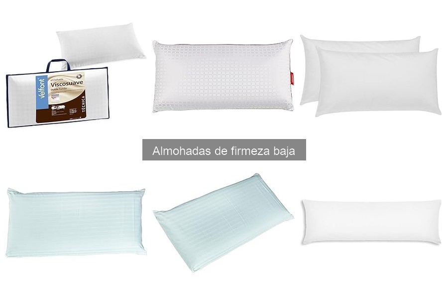 Cómo combinar almohadas de firmeza baja para mayor confort