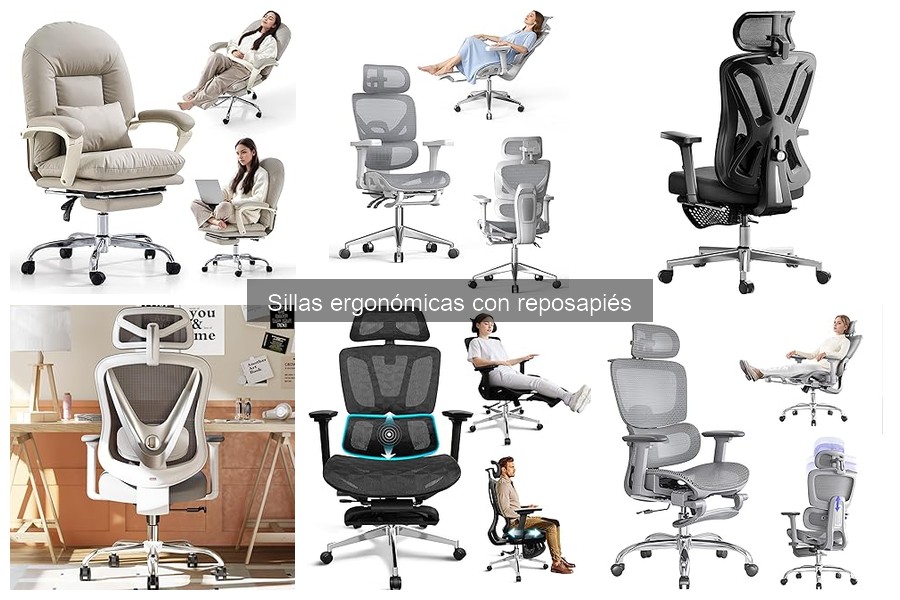Cómo elegir la silla ergonómica con reposapiés perfecta