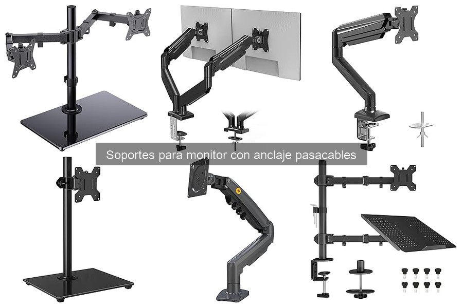 Cómo elegir un soporte para monitor con anclaje pasacables