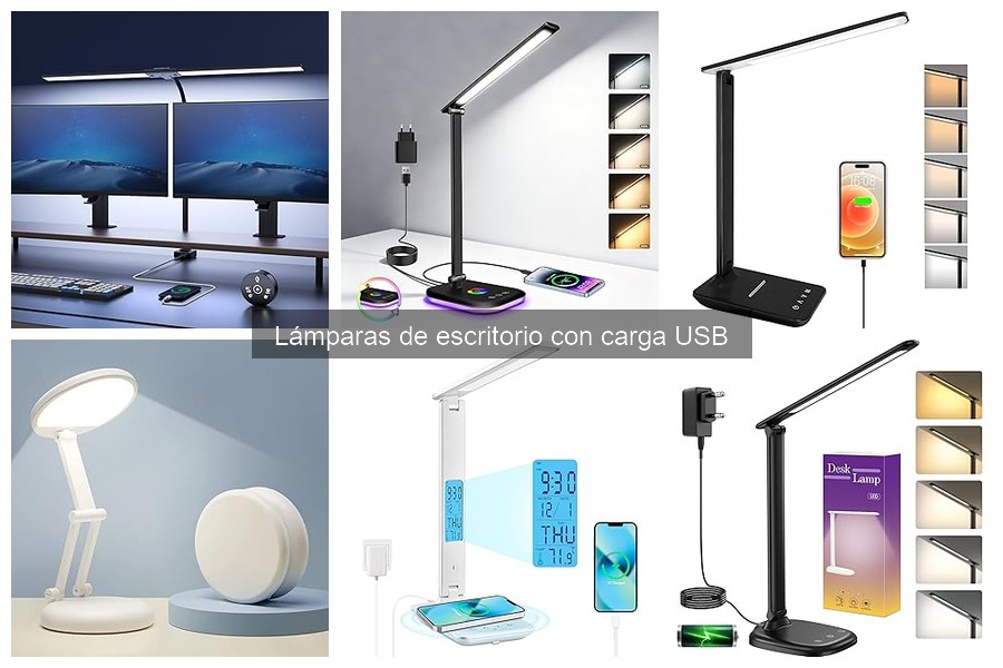 Cómo instalar lámparas de escritorio con carga USB fácilmente