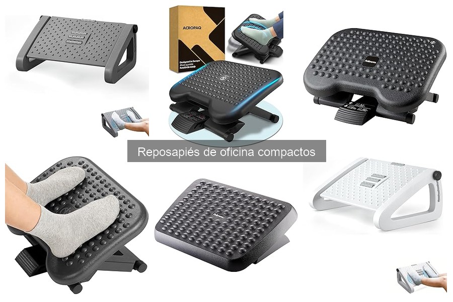¿Cómo instalar un reposapiés compacto de oficina?