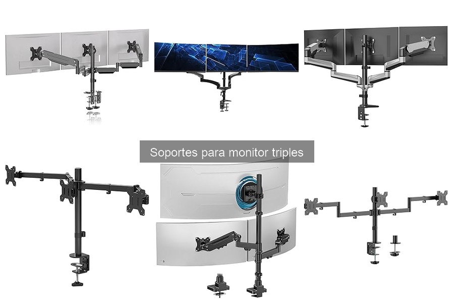 Cómo instalar un soporte para monitor triple fácilmente