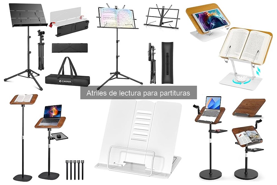 Cómo instalar y ajustar un atril de lectura para partituras