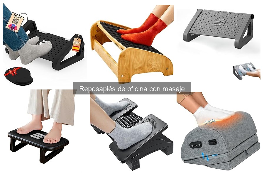 Cómo usar correctamente un reposapiés de oficina con masaje