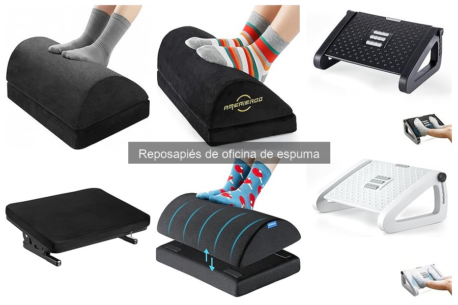 Cómo usar un reposapiés de oficina de espuma correctamente