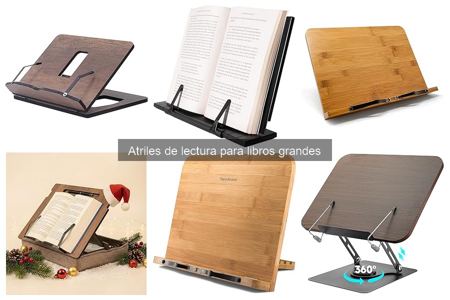 Comparativa: Atriles de lectura para libros grandes y pequeños
