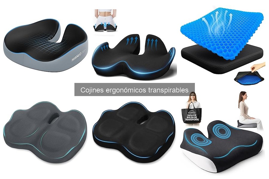 Comparativa: Cojines ergonómicos transpirables vs. de gel