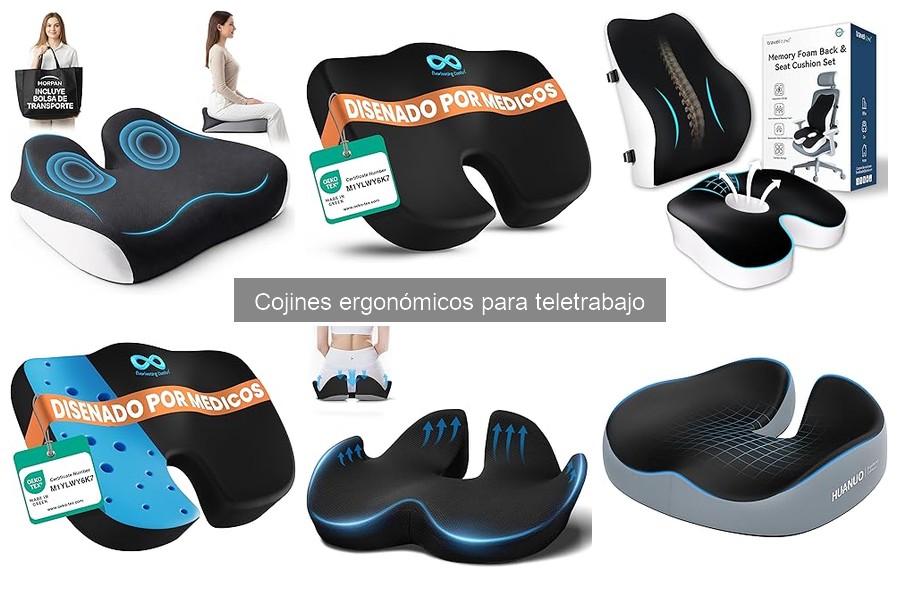 Comparativa de Cojines de Gel vs Espuma para Teletrabajo
