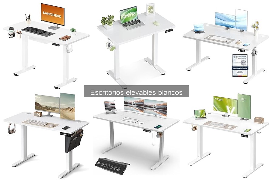 Comparativa de Escritorios Elevables Blancos y de Otros Colores