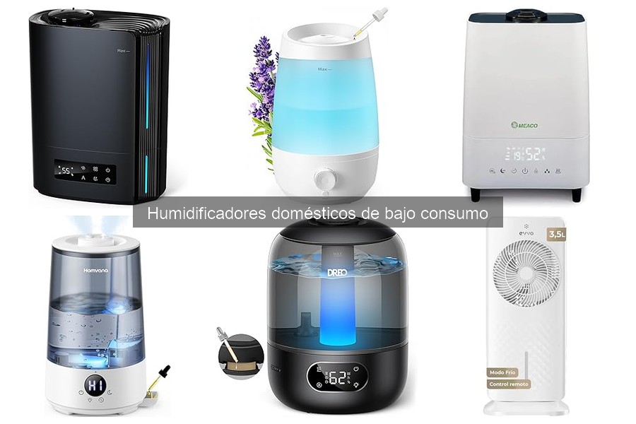 Comparativa de humidificadores de bajo consumo para el hogar