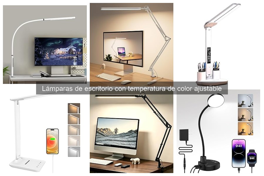Comparativa de Lámparas de Escritorio con Temperatura Ajustable