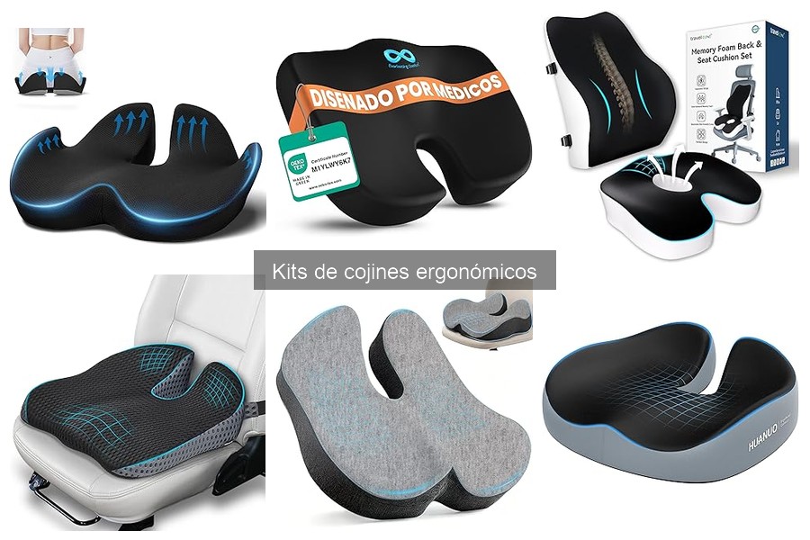 Comparativa de precios de kits de cojines ergonómicos