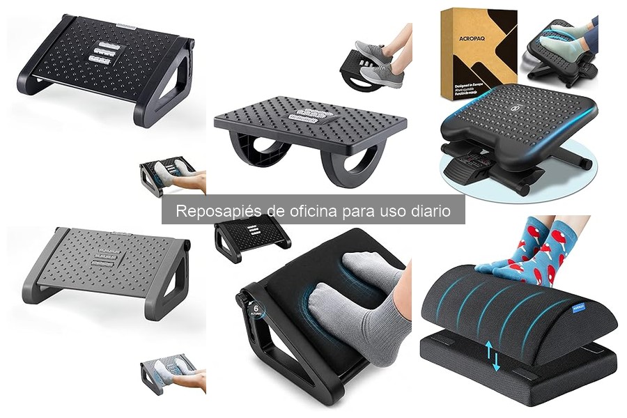 Comparativa de reposapiés de oficina: ACROPAQ vs HUANUO