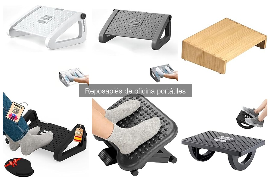Comparativa de reposapiés portátiles y fijos para oficina