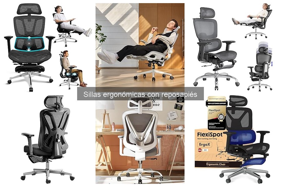 Comparativa de Sillas Ergonómicas con Reposapiés: Mejores Marcas