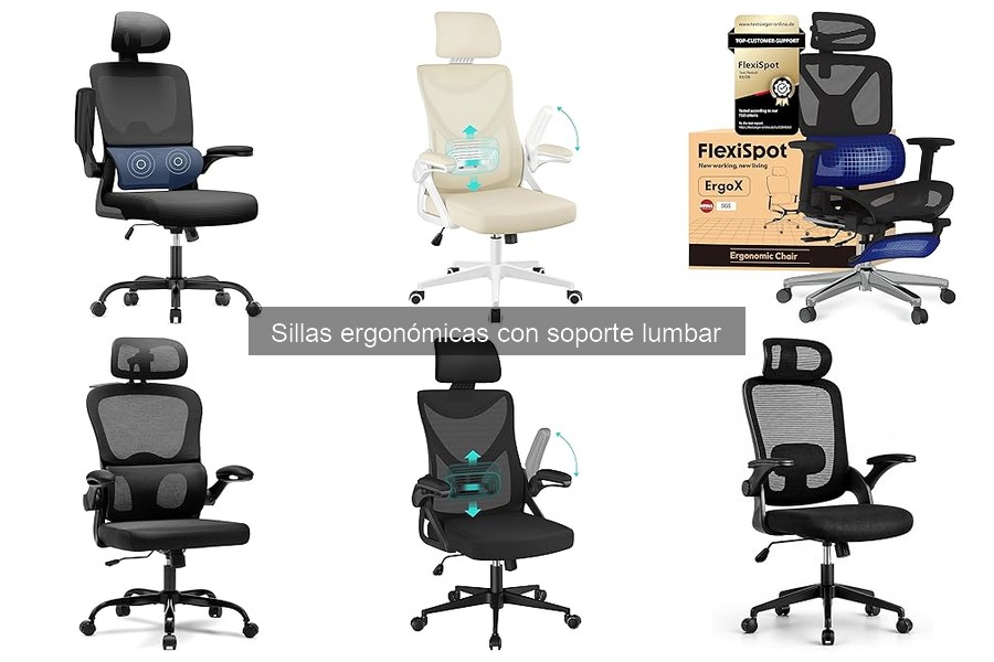 Comparativa de sillas ergonómicas con soporte lumbar