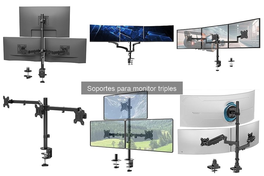 Comparativa de Soportes para Monitores Triples: ¿Cuál Elegir?