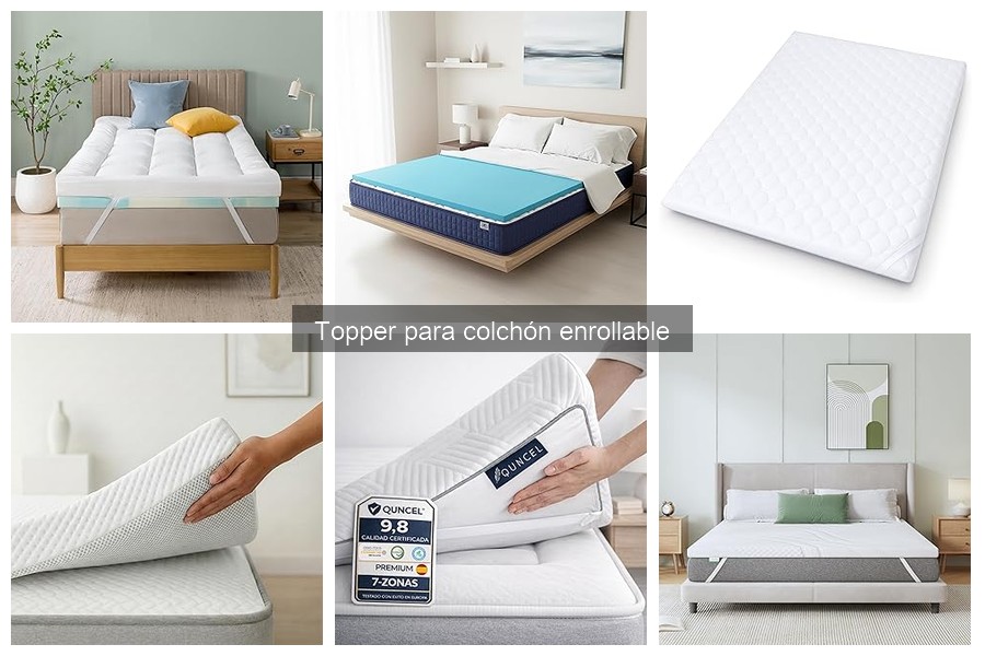 Comparativa de toppers enrollables: Tsobrecolchon vs EHEYCIGA vs Novilla