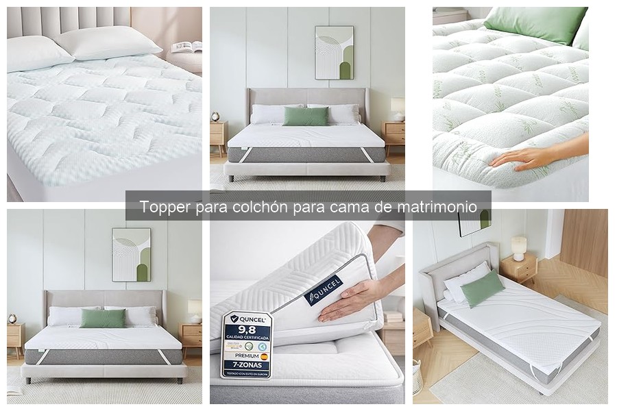 Comparativa de toppers para colchón de matrimonio 2023