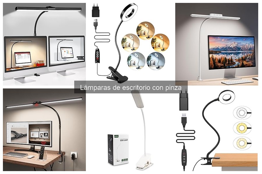 Comparativa: Lámparas de Escritorio con Pinza vs. Mesa
